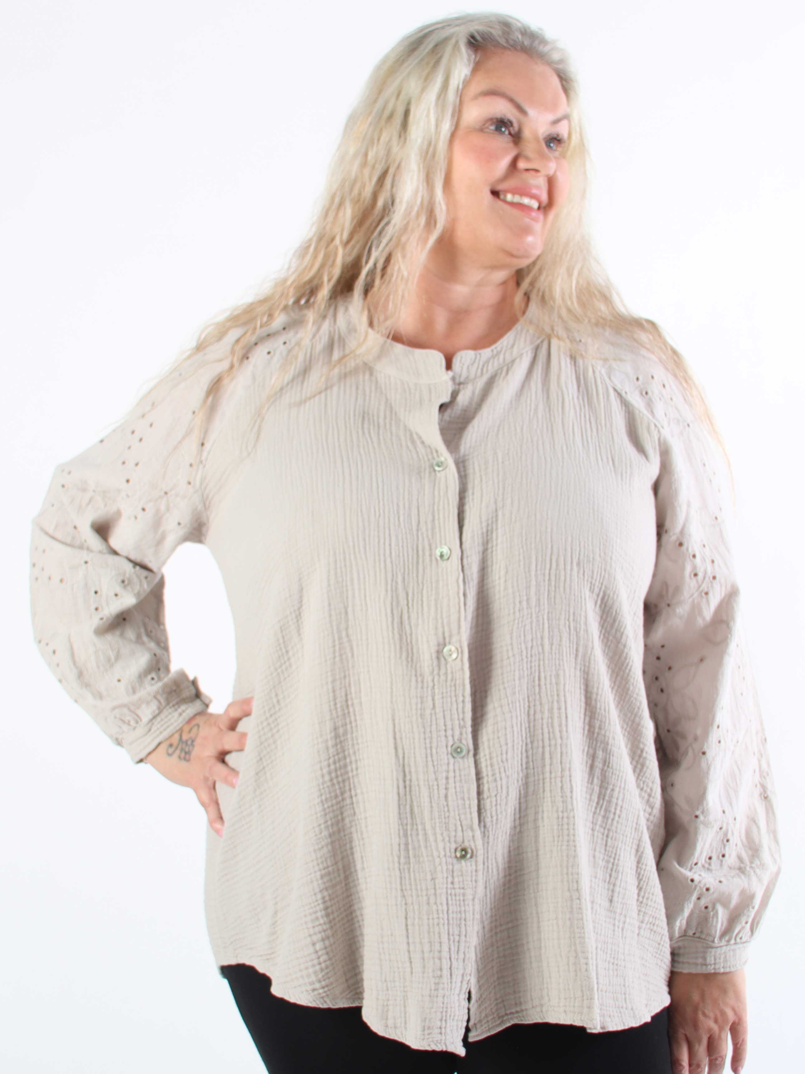 Sandrini - Mjuk bomullsskjorta i plus size